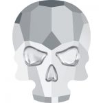 Spring Summer Spring/Summer S/S SS 2018 18 Skull Flatback - Crystal Silver Night