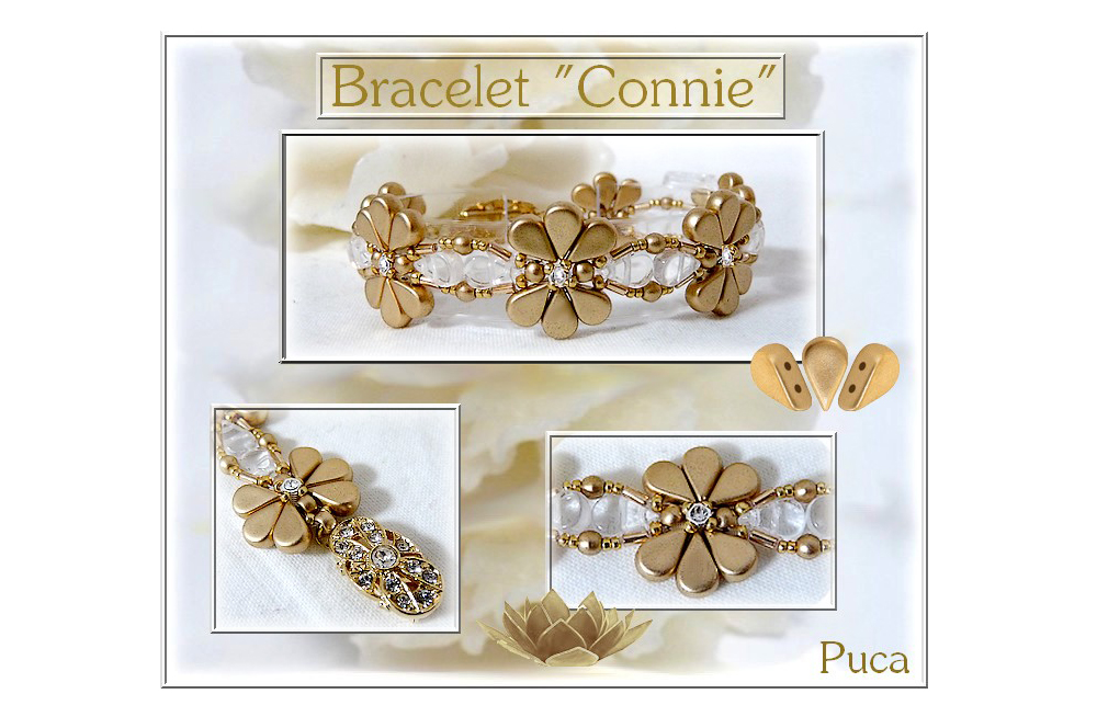 Connie Bracelet with Amos par Puca Beads