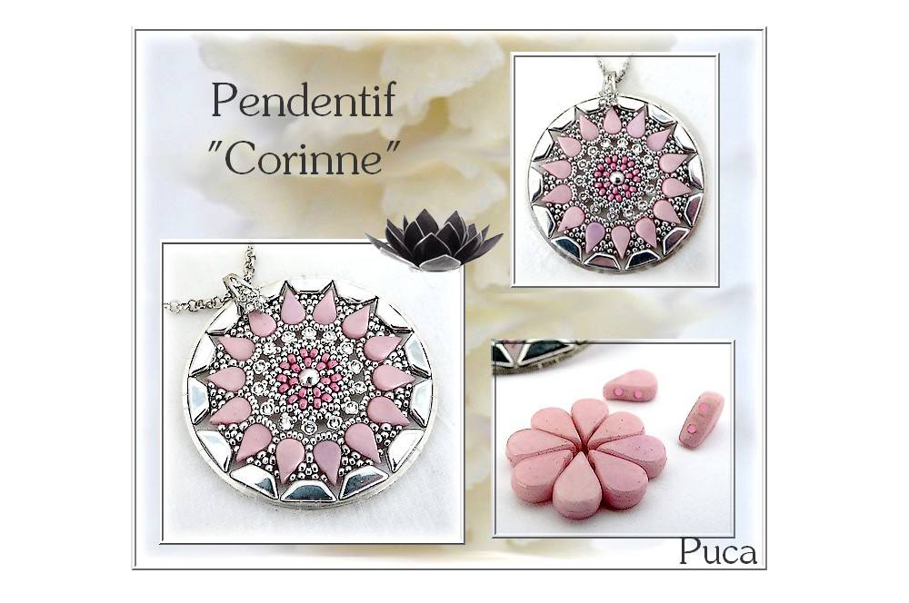 Corinne Pendant with Amos par Puca Beads