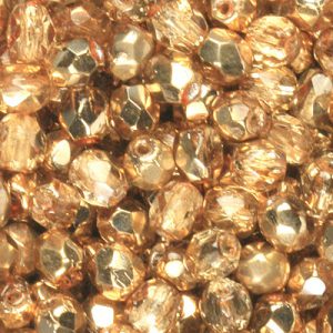 Gold amber half coated