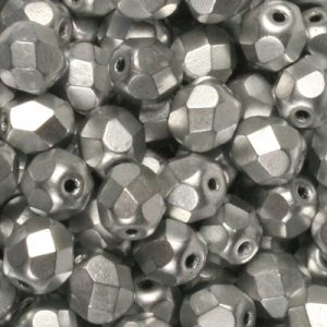 crystal silver matt metallic