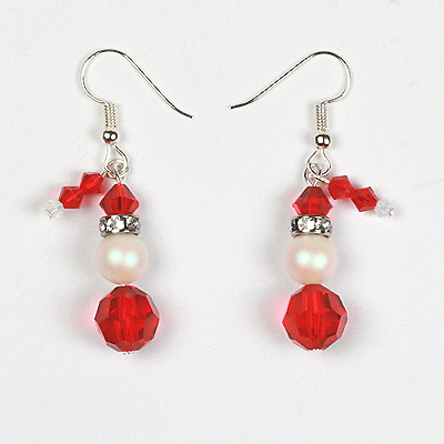 Swarovski Santa Claus Earrings Christmas Jewellery