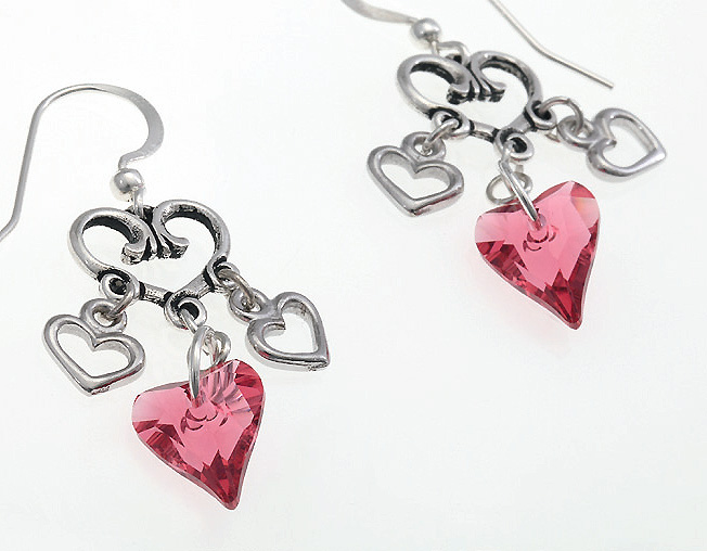 Swarovski Valentine's Day Projects Triple-Vine-Hearts