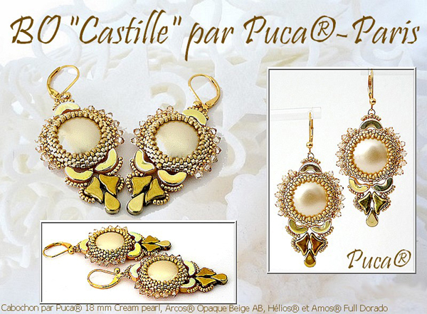 Earrings with Cabochons par Puca