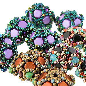 2-hole honeycomb beads