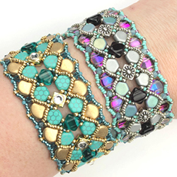 Honeycomb Beads and Ginkos