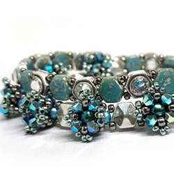 2-hole honeycomb beads