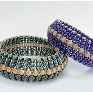 2-hole honeycomb beads
